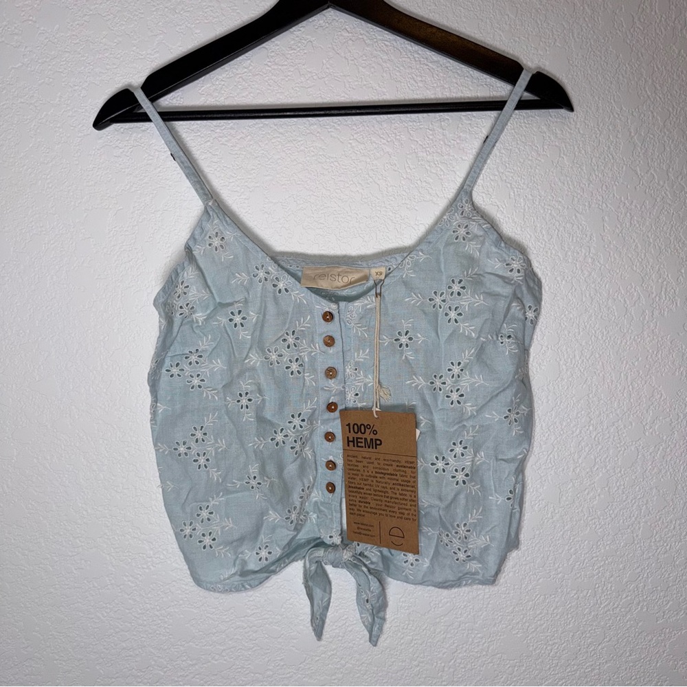NWT Reistor 100% hemp tank top